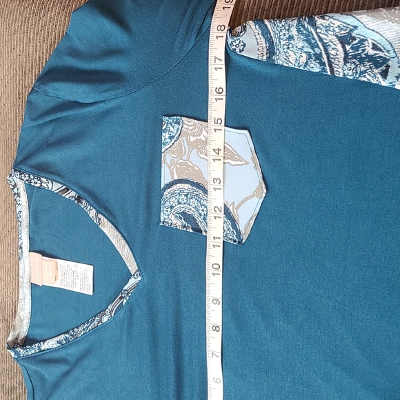 Chico's Mixed Material Blouse - Picture 8 of 10